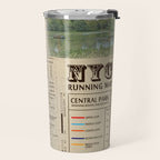 NYC's Central Park [Vintage Inspired] "San Remo" Running route map Travel Mug Gallery Image 2