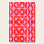 Atomic Stars Mid Century Modern Pattern in Preppy Pink and Red Cutting Board Gallery Image 1