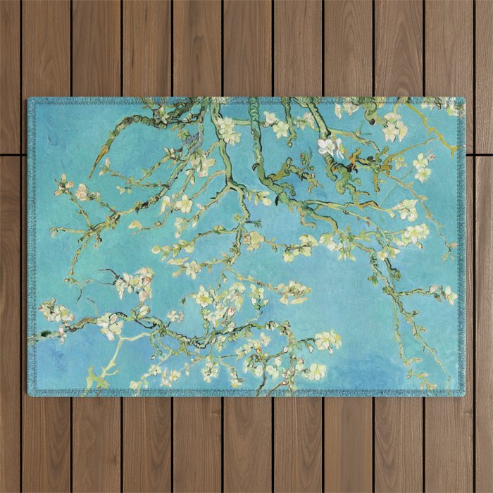 Vincent Van Gogh Almond Blossoms Outdoor Rug Gallery Image 1