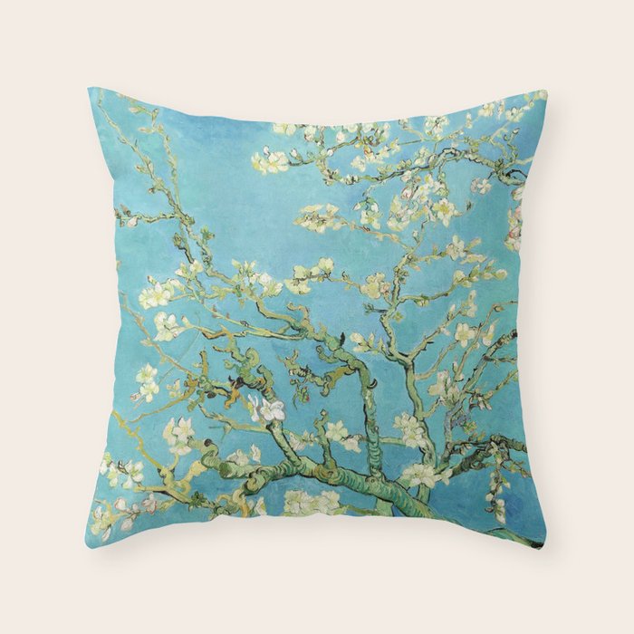 Vincent Van Gogh Almond Blossoms Throw Pillow Gallery Image 6