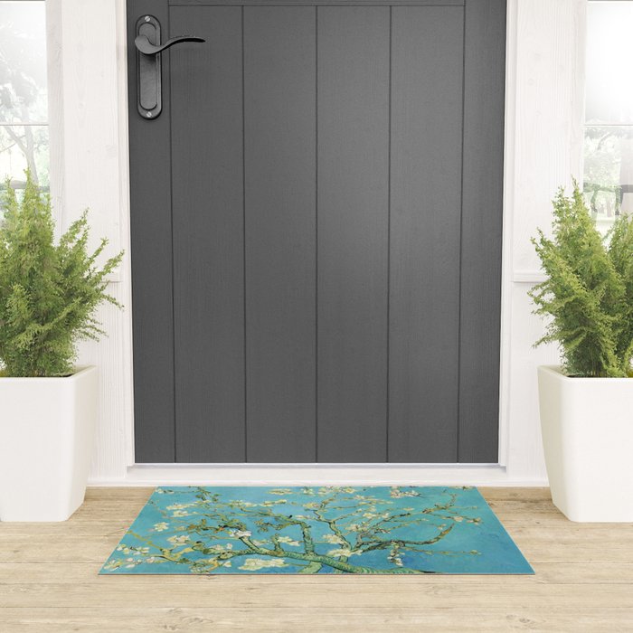 Vincent Van Gogh Almond Blossoms Welcome Mat Gallery Image 3