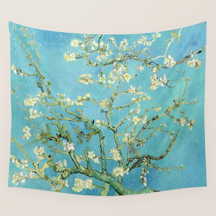 Vincent Van Gogh Almond Blossoms Wall Tapestry Gallery Image 4