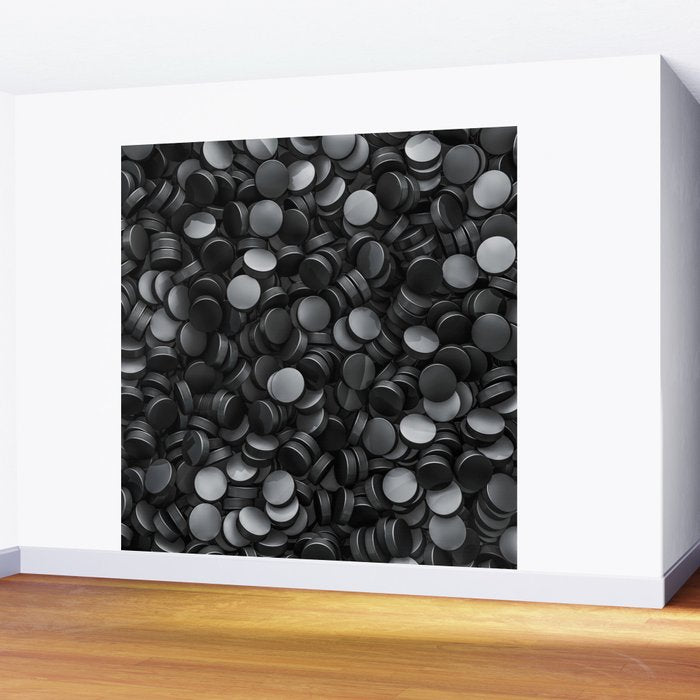 Hockey pucks Wall Mural Gallery Image 2