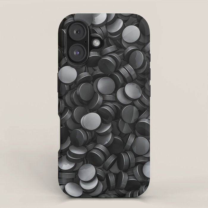 Hockey pucks iPhone Case Gallery Image 1