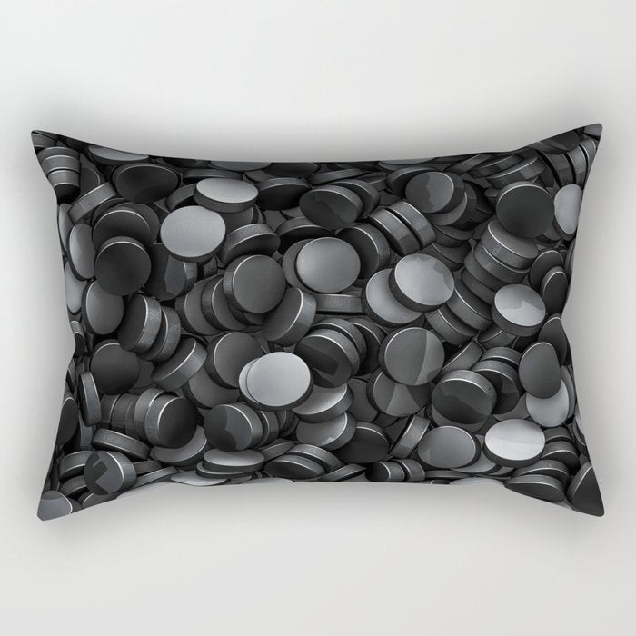 Hockey pucks Rectangular Pillow Gallery Image 1