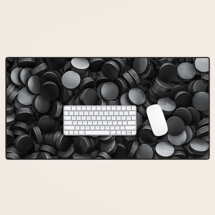 Hockey pucks Desk Mat Gallery Image 1