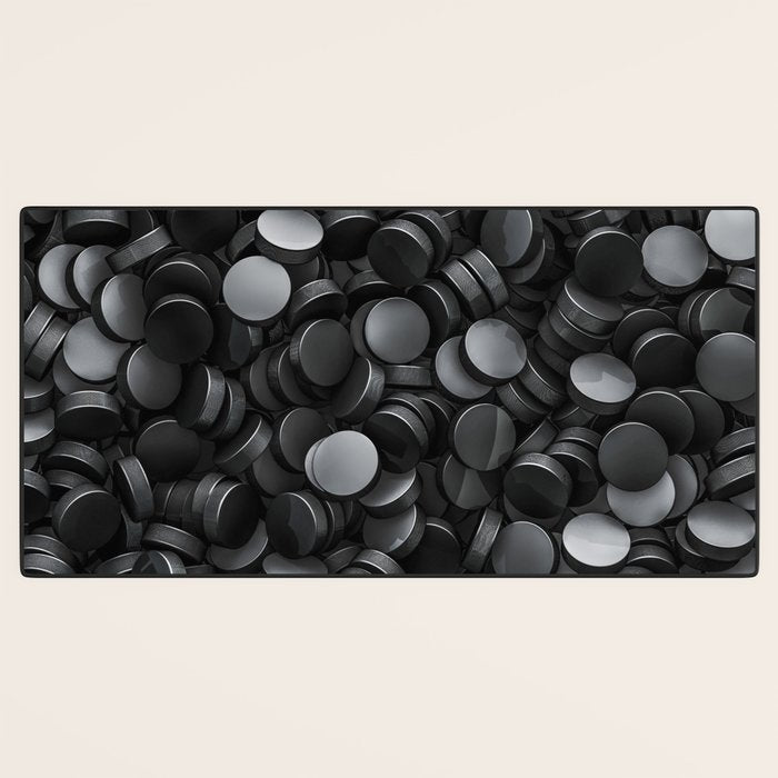 Hockey pucks Desk Mat Gallery Image 3