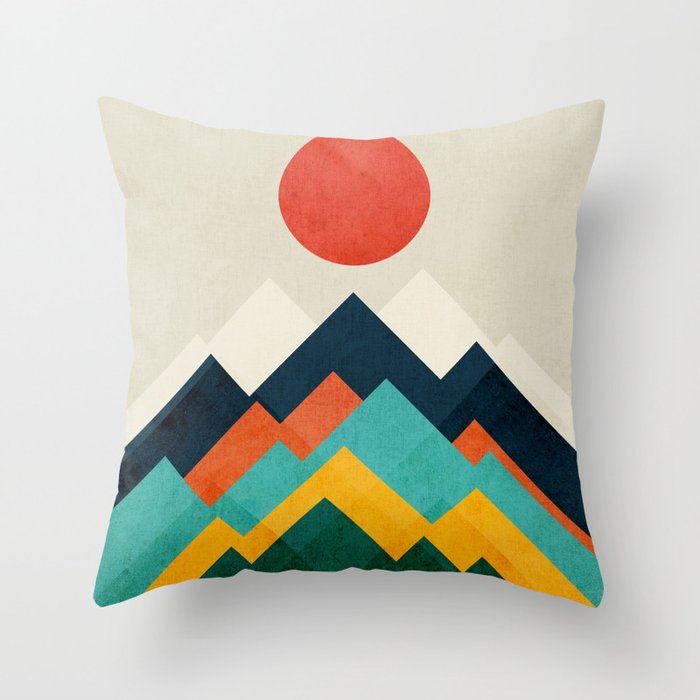 The hills are alive Throw Pillow Gallery Image 6