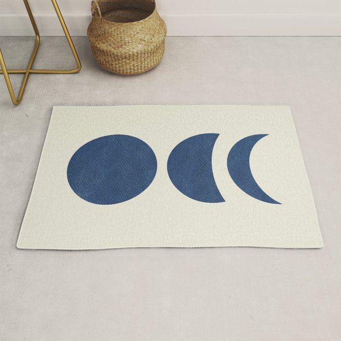 Lunar Phase - Blue Rug Gallery Image 1