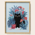 Popoki in Blue Serving Tray Gallery Image 1
