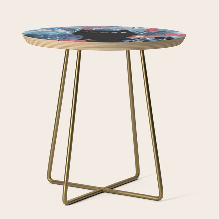 Popoki in Blue Side Table Gallery Image 1