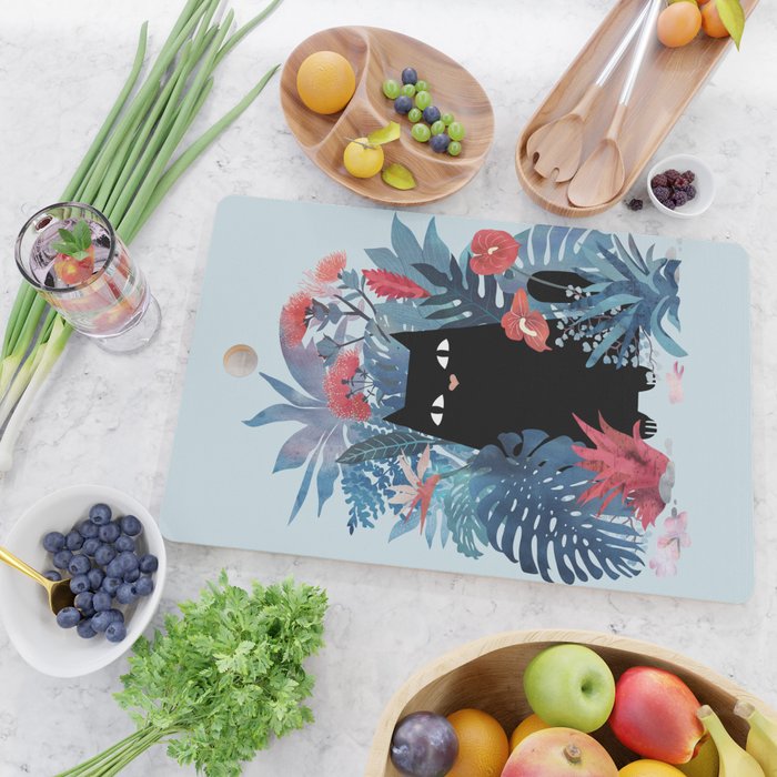 Popoki in Blue Cutting Board Gallery Image 2