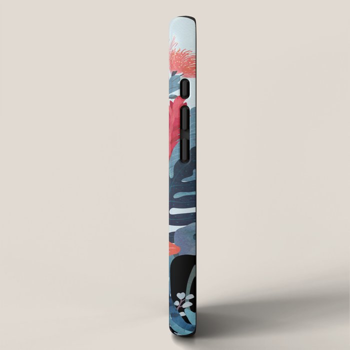 Popoki in Blue iPhone Case Gallery Image 2