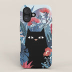 Popoki in Blue iPhone Case Gallery Image 1