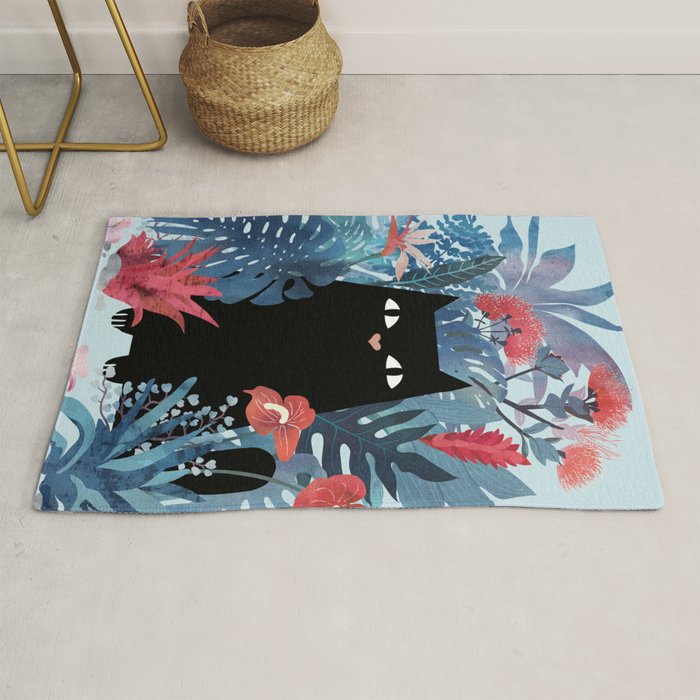 Popoki in Blue Rug Gallery Image 1