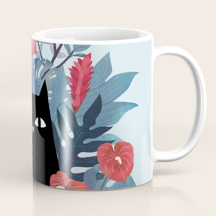 Popoki in Blue Coffee Mug Gallery Image 1