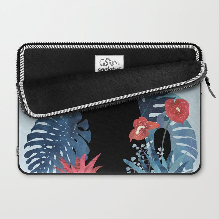 Popoki in Blue Laptop Sleeve Gallery Image 2