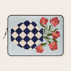 Roses and vase with diamonds Laptop Sleeve Gallery Image 1