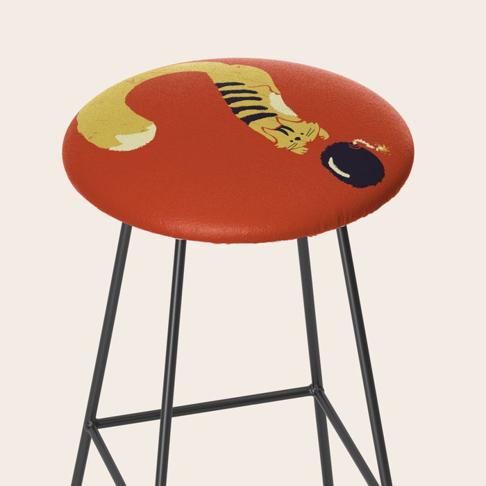 Question Mark (Curiosity Kills The Cat) Stool Gallery Image 2
