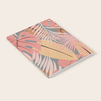 Pink tropical leaves Notebook Gallery Image 2