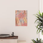 Pink tropical leaves Poster Gallery Image 2