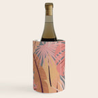 Pink tropical leaves Wine Chiller Gallery Image 2