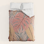 Pink tropical leaves Comforter Gallery Image 6