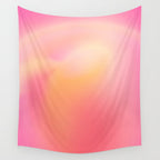 Raise Your Vibration - Pastels Aura Pink Gradient Wall Tapestry Gallery Image 4