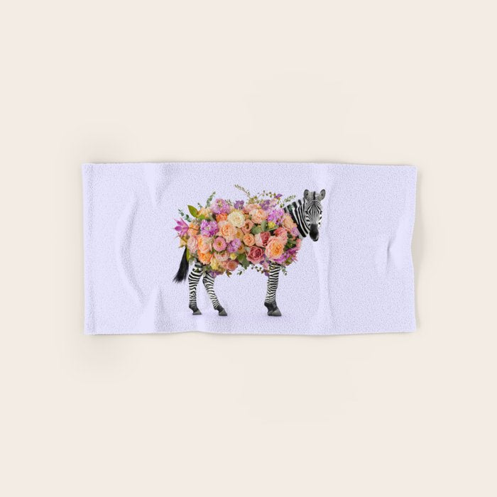 FLORAL ZEBRA Bath Towel Gallery Image 1