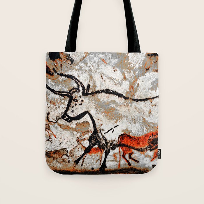 Prehistoric Bull Lascaux Cave Painting Tote Bag Gallery Image 1