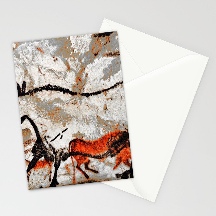 Prehistoric Bull Lascaux Cave Painting Stationery Card Gallery Image 2
