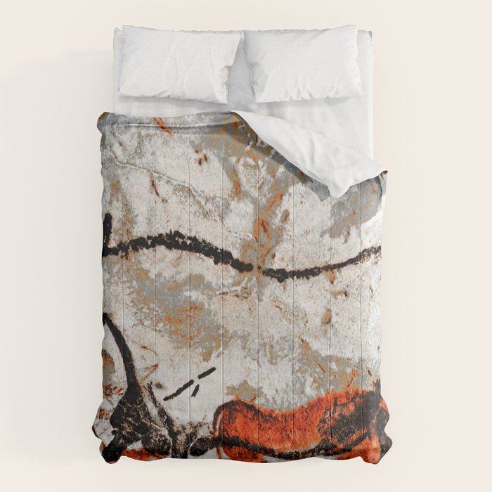 Prehistoric Bull Lascaux Cave Painting Comforter Gallery Image 6