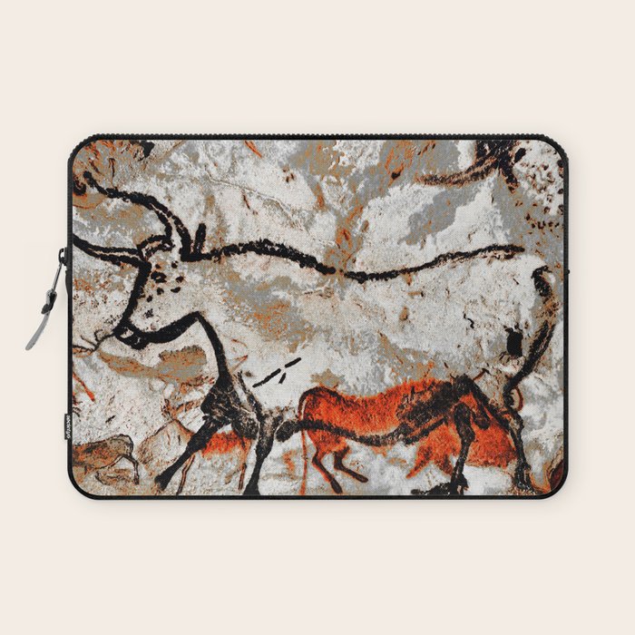 Prehistoric Bull Lascaux Cave Painting Laptop Sleeve Gallery Image 1