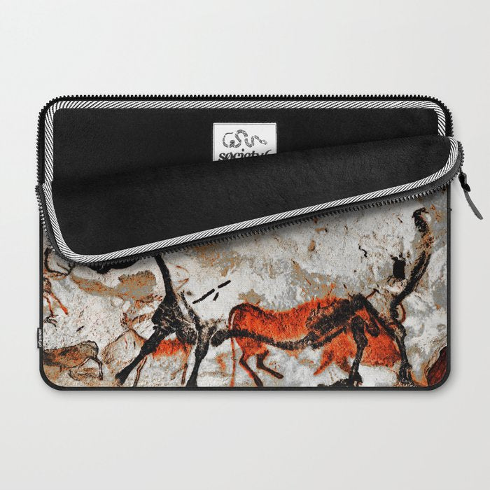 Prehistoric Bull Lascaux Cave Painting Laptop Sleeve Gallery Image 2