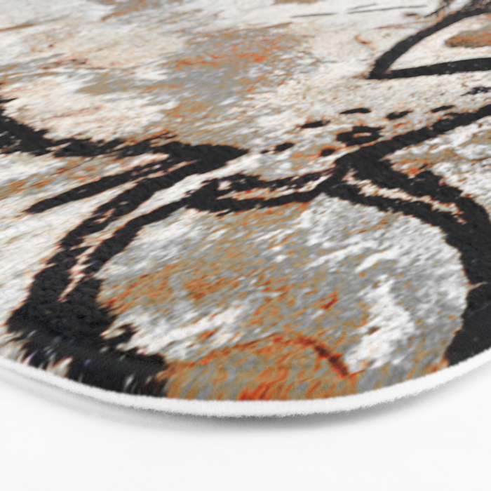 Prehistoric Bull Lascaux Cave Painting Bath Mat Gallery Image 3