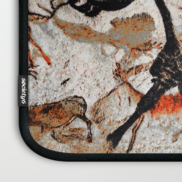 Prehistoric Bull Lascaux Cave Painting Laptop Sleeve Gallery Image 3
