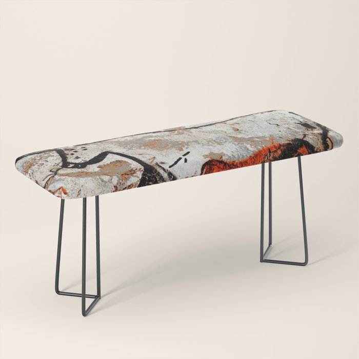 Prehistoric Bull Lascaux Cave Painting Bench Gallery Image 1