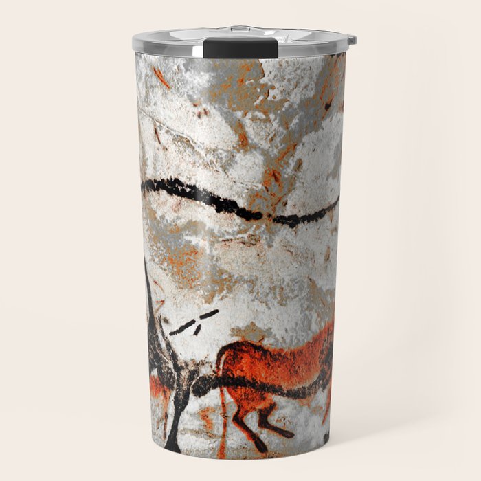 Prehistoric Bull Lascaux Cave Painting Travel Mug Gallery Image 1