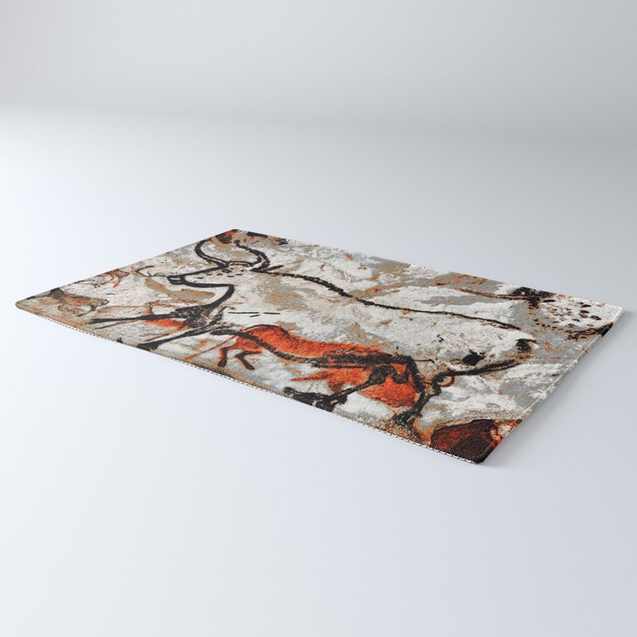 Prehistoric Bull Lascaux Cave Painting Rug Gallery Image 3