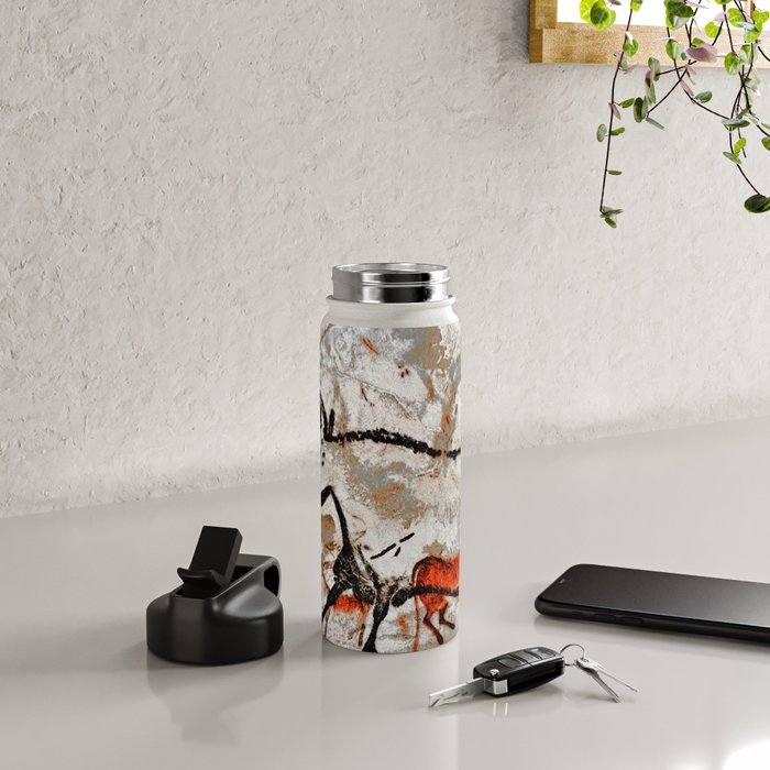 Prehistoric Bull Lascaux Cave Painting Water Bottle Gallery Image 4