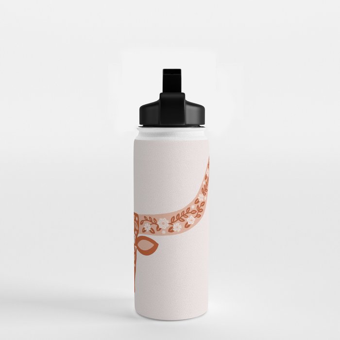 Floral Longhorn â Burnt Orange Water Bottle Gallery Image 2