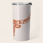 Floral Longhorn â Burnt Orange Travel Mug Gallery Image 2