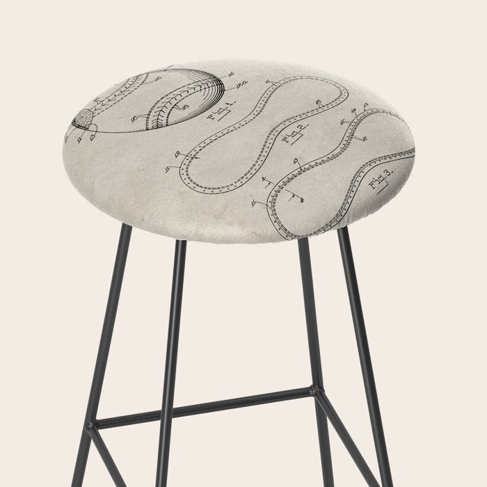 Baseball Patent - Softball Art - Antique Stool Gallery Image 2