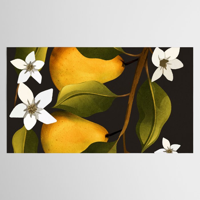 Pears Botanical Art 1 Tablecloth Gallery Image 2