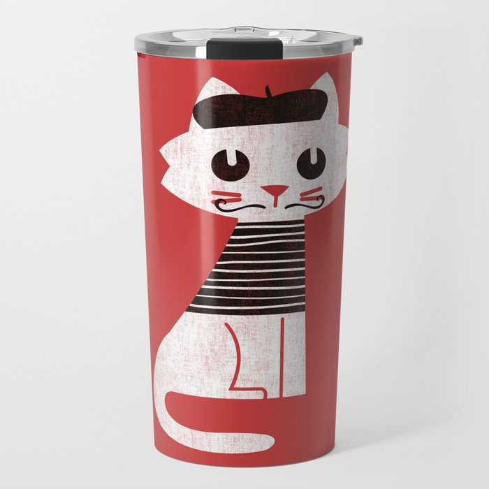 Mark the cat goes to Paris Travel Mug Gallery Image 1