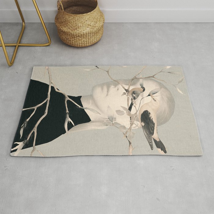 Woman and Birds 2 Rug Gallery Image 1