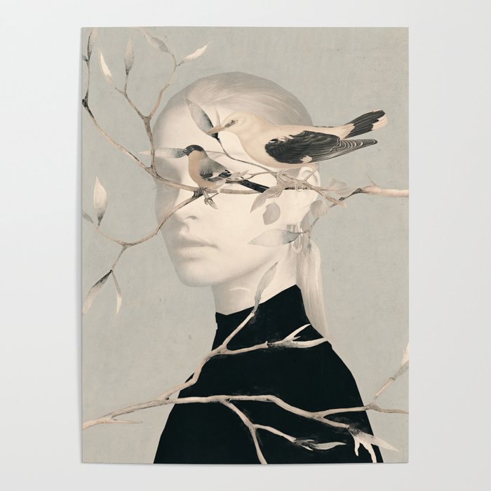 Woman and Birds 2 Poster Gallery Image 4