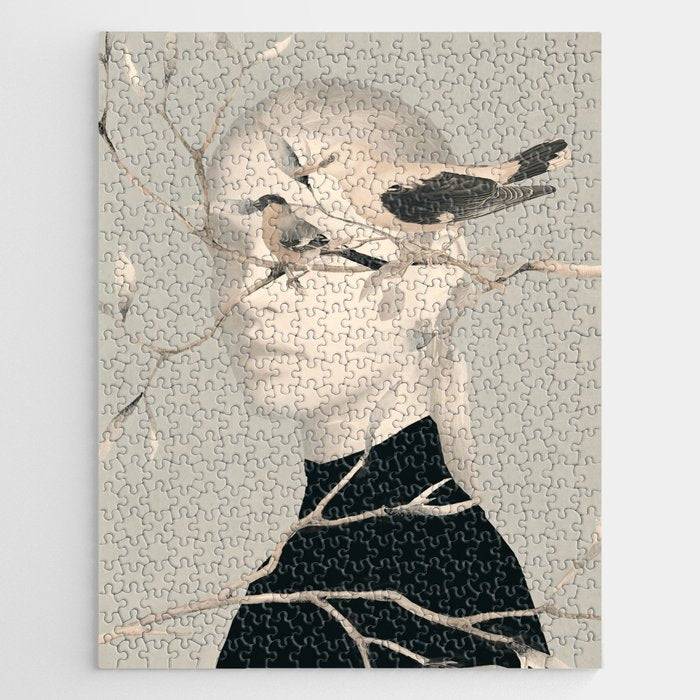 Woman and Birds 2 Jigsaw Puzzle Gallery Image 1