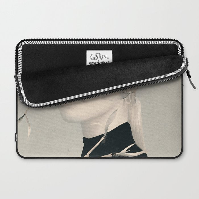 Woman and Birds 2 Laptop Sleeve Gallery Image 2