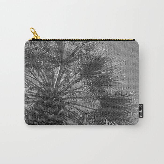 Black and white palm tree in Spain - summer nature and travel photography.  Carry All Pouch Gallery Image 1